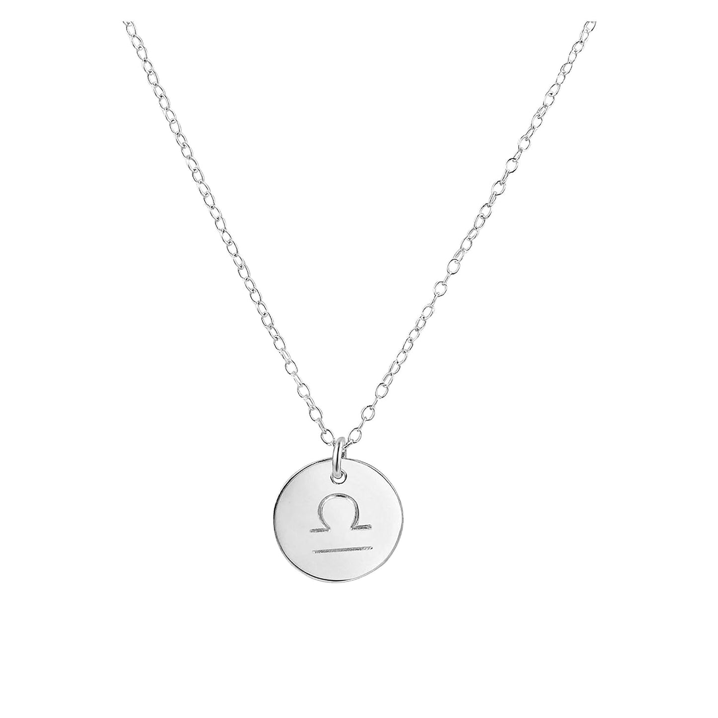 Zodiac Libra Necklace in Silver for Astrology Lovers and Gifts