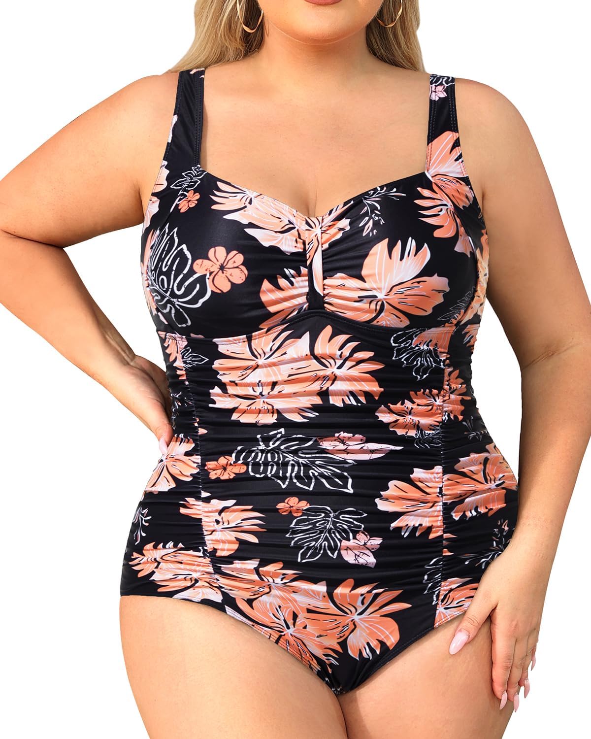 Daci Women Plus Size One Piece Swimsuits for Tummy Control