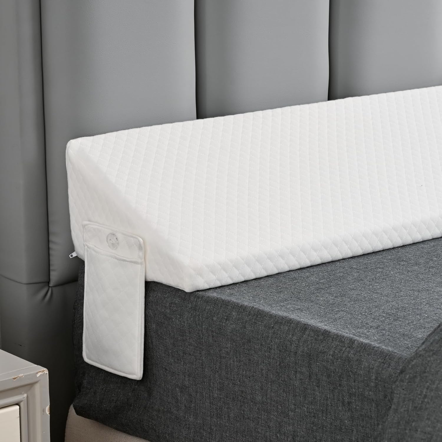 King Size Bed Wedge Pillow Gap Filler for Comfortable Sleep