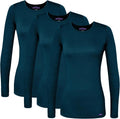 Sivvan Scrubs for Women Long Sleeve Comfort Underscrub Tee 3-Pack