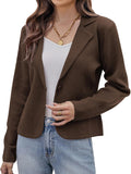 GRACE KARIN Women Sweater Blazer Cropped Cardigan - Lightweight Knit