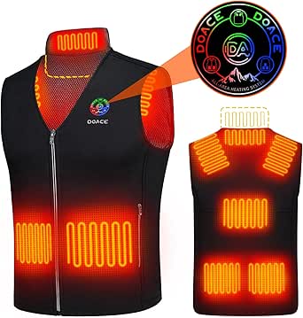 DOACE Heated Vest for Men & Women - Smart Heated Jacket