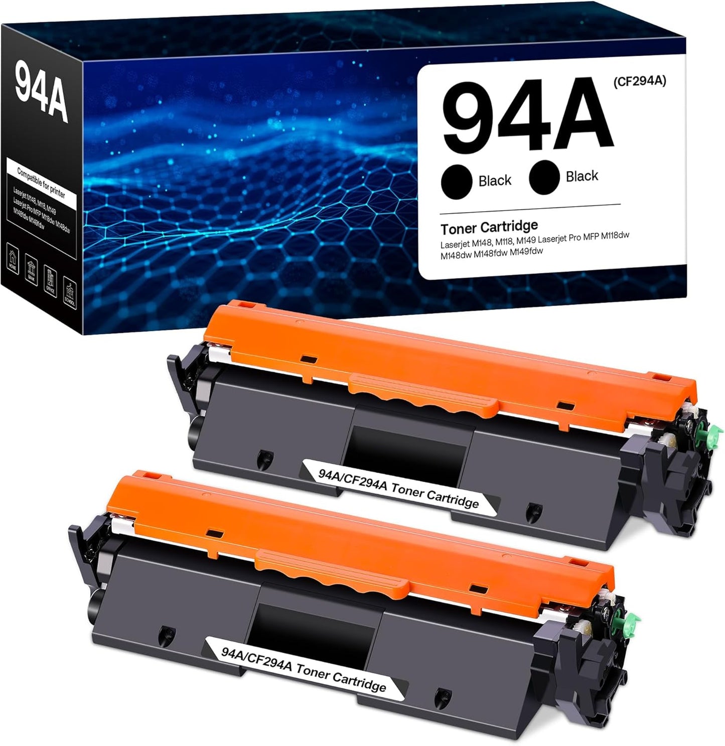 Compatible Toner Cartridge Replacement for HP 94A - 2 Pack