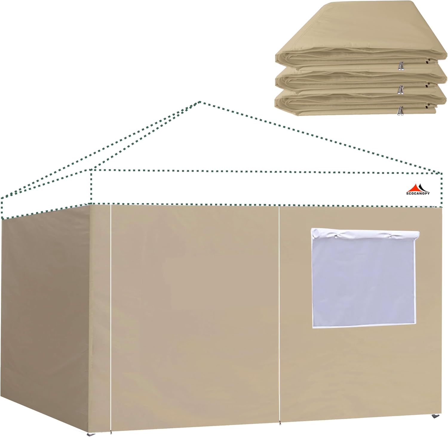 SCOCANOPY 10x10ft Complete Closure Sunwalls for Canopy Tents
