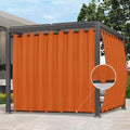 Outdoor Curtains Waterproof Windproof Patio Curtain 150x108 in
