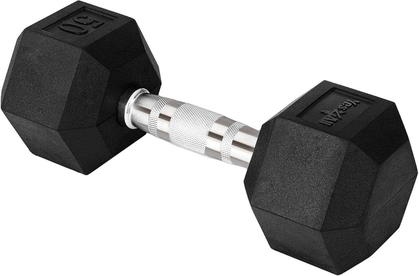Yes4All Chrome Grip Hex Dumbbells for Home Gym Workouts