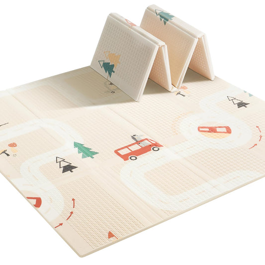Foldable Reversible Baby Play Mat 47x47