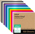 Cricut Value Permanent Vinyl 100ft Rainbow Sampler - 100 Sheets