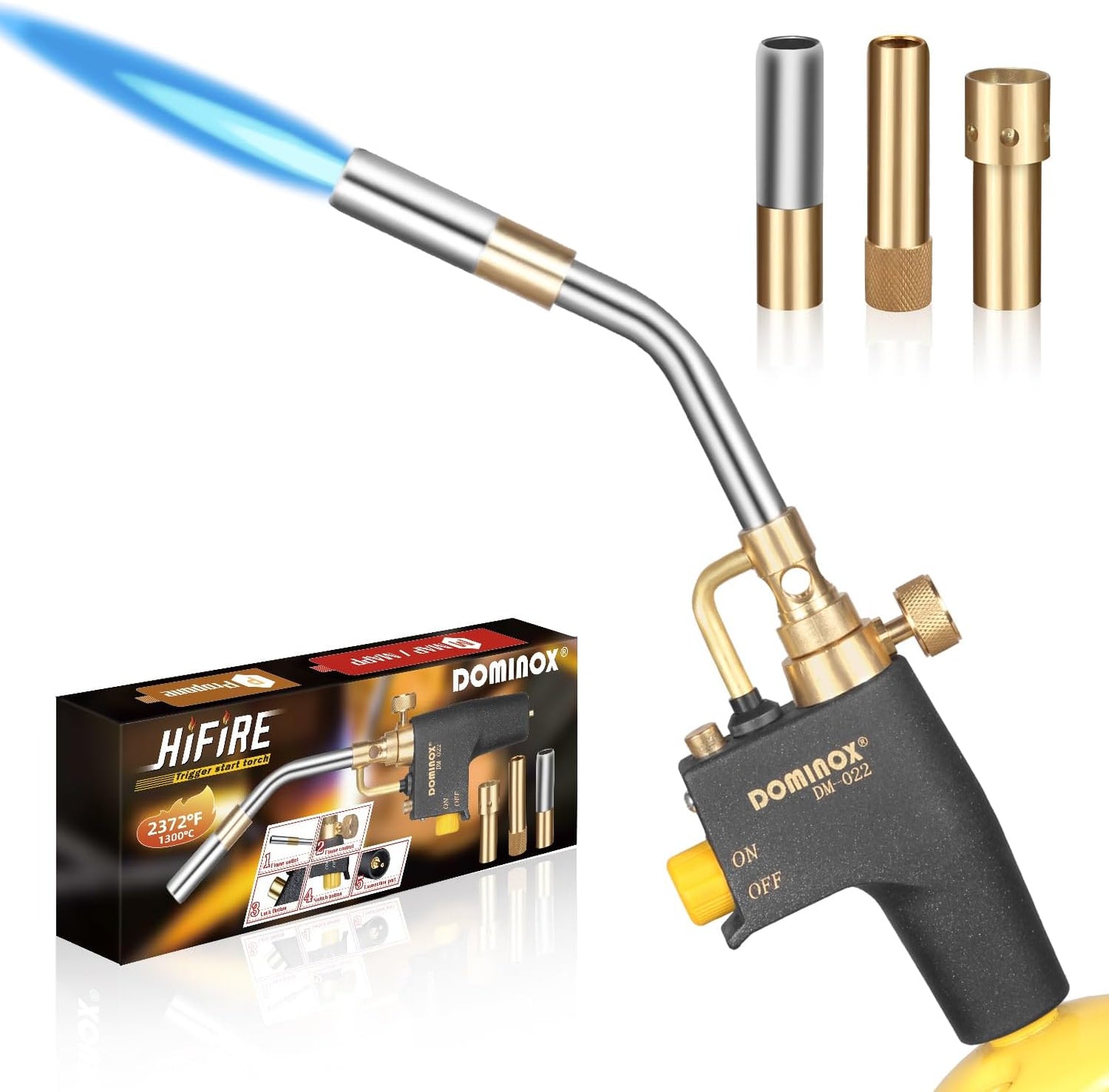 High Intensity Propane Torch Head Kit for Soldering and Cooking