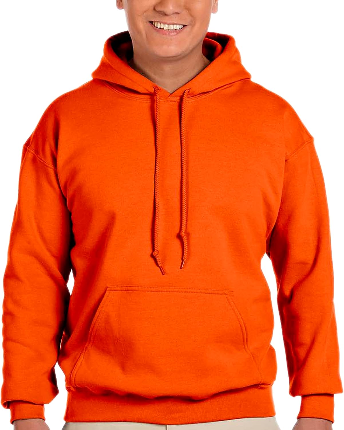 Gildan Heavy Blend Hoodie - Cozy 50/50 Blend in Vibrant Orange