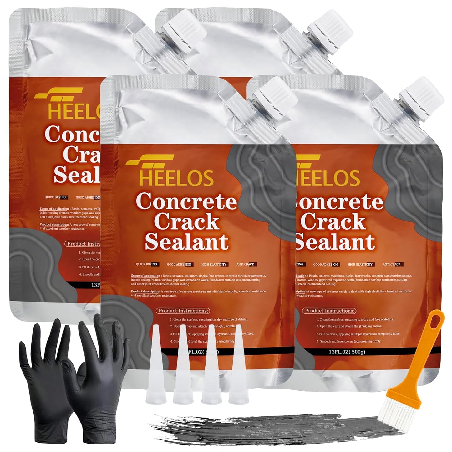 Concrete Crack Filler for Driveway, Patio, and Sidewalk Repair