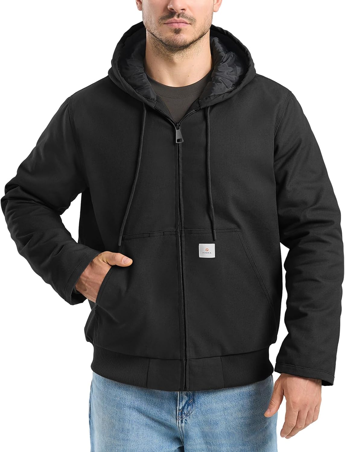 HISEA Men's Winter Work Jackets for Cold Weather Comfort