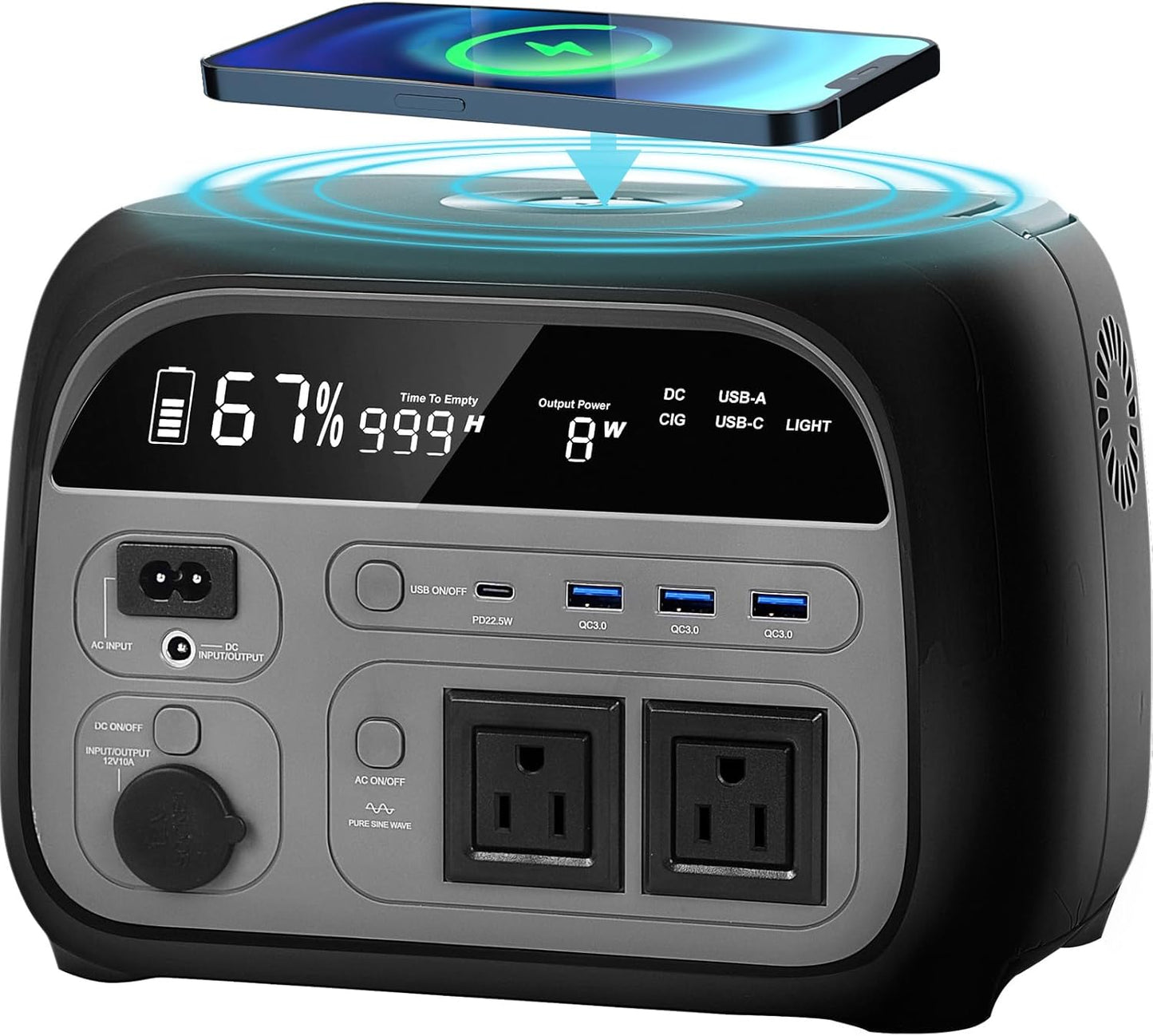 Topaz 600W Portable Power Station - Reliable Power Anywhere
