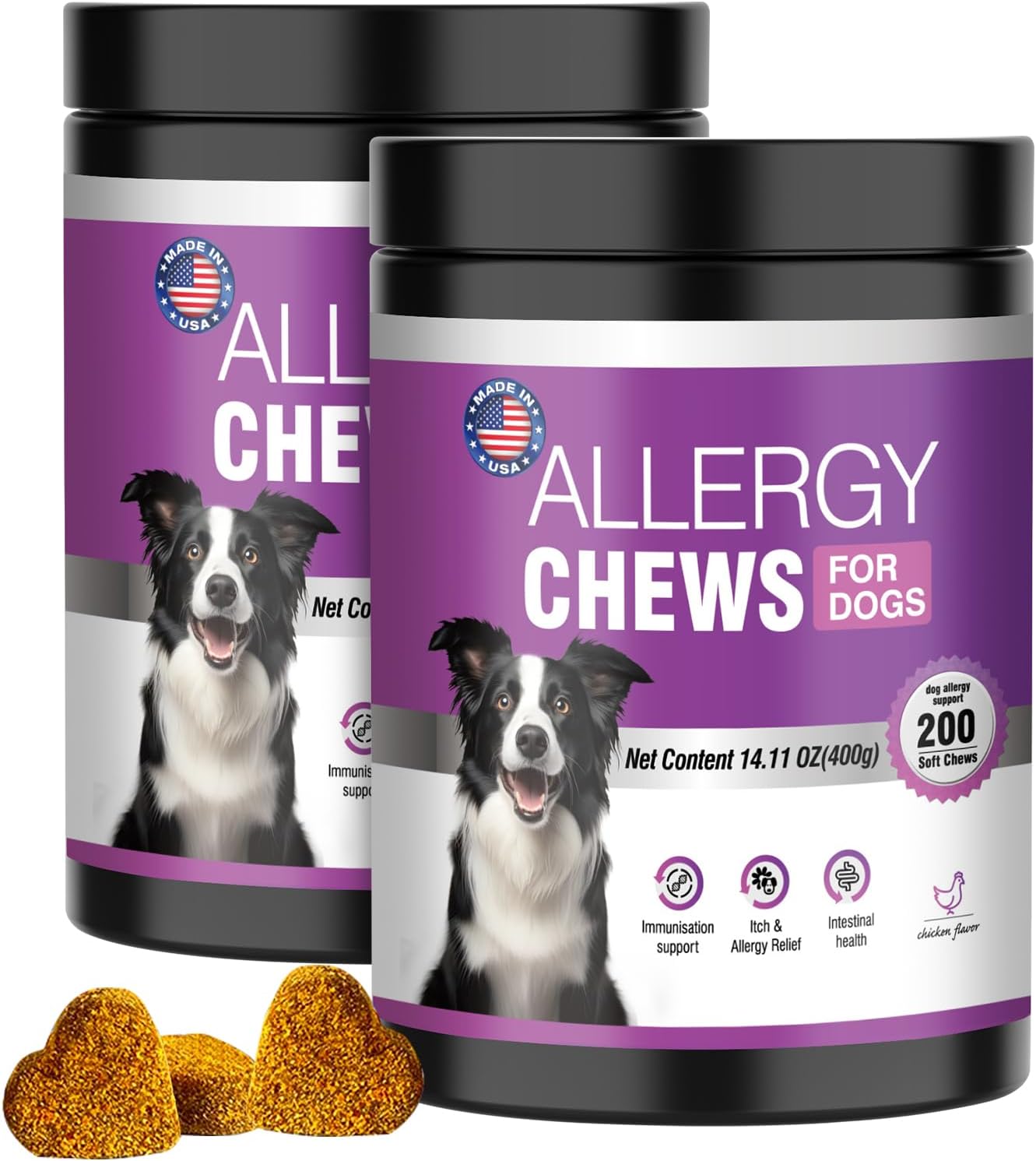 Dog Allergy Chews for Itching Relief and Immune Support