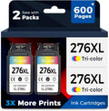 Relcolor Compatible 276XL Color Ink Cartridge 2-Pack - Reliable High