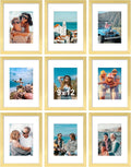 Vittanly 9x12 Picture Frames Set of 9 for Wall or Tabletop