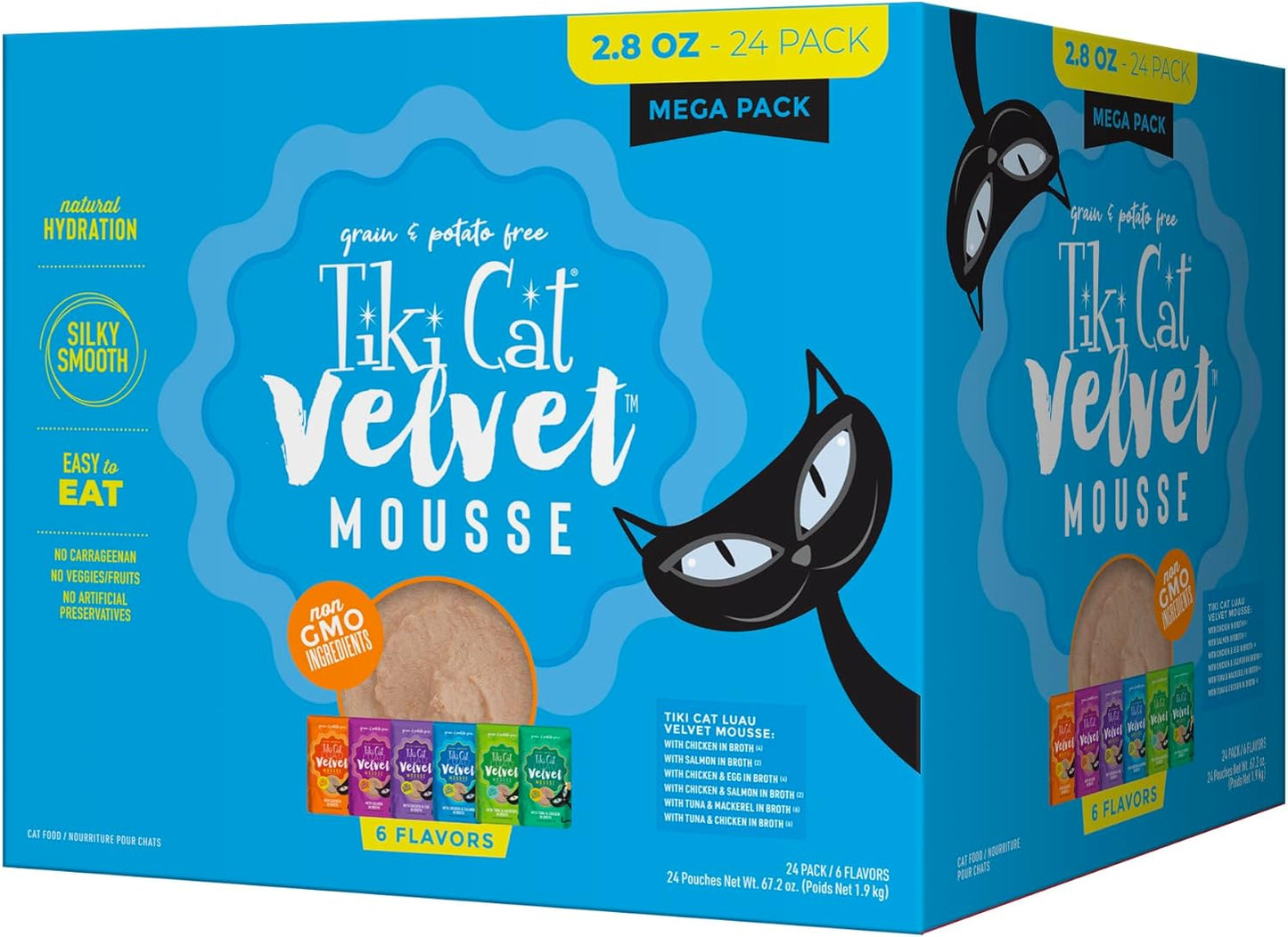 Tiki Cat Luau Velvet Mousse Wet Cat Food Mega Variety Pack