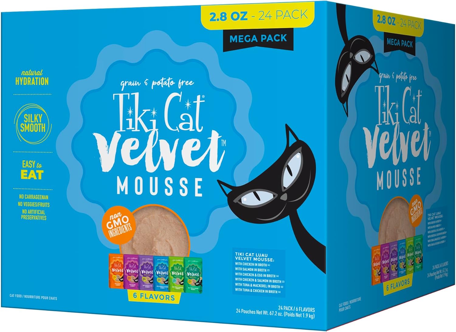 Tiki Cat Luau Velvet Mousse Wet Cat Food Mega Variety Pack