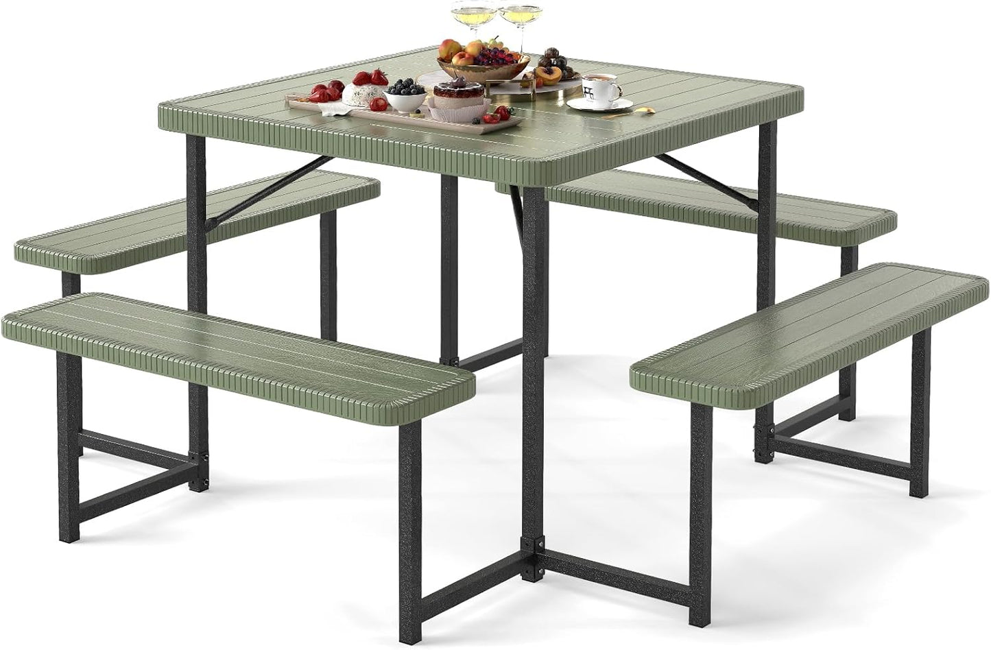 Giantex Picnic Table Bench Set for Outdoor Dining and Fun