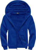 SCODI Hoodies for Men Heavyweight Fleece Full Zip Up - Sherpa Lined