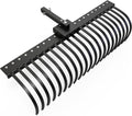 Tractors Rake 5FT 21-Tine Pine Straw Rake for 2ft Receiver - Efficient