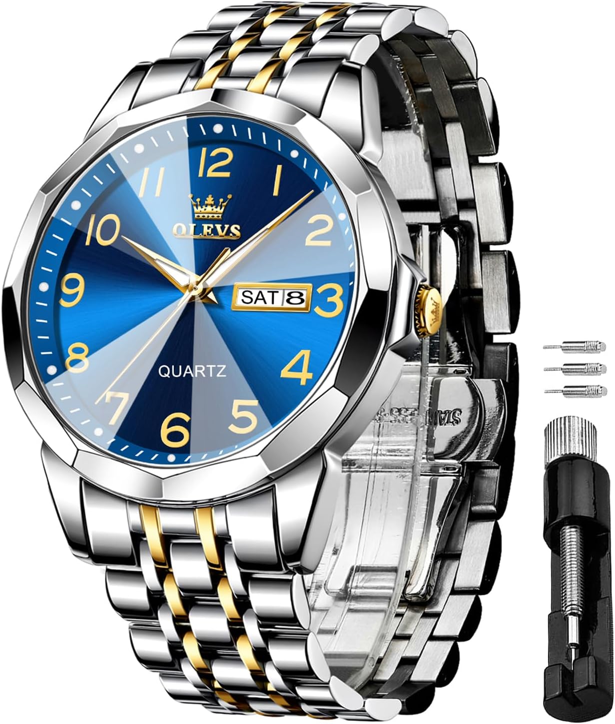 OLEVS Luxury Analog Quartz Watch - Waterproof & Luminous
