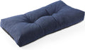 27x12x4 in Heather Indigo Bench Cushion - LokGrip Non Slip Memory Foam