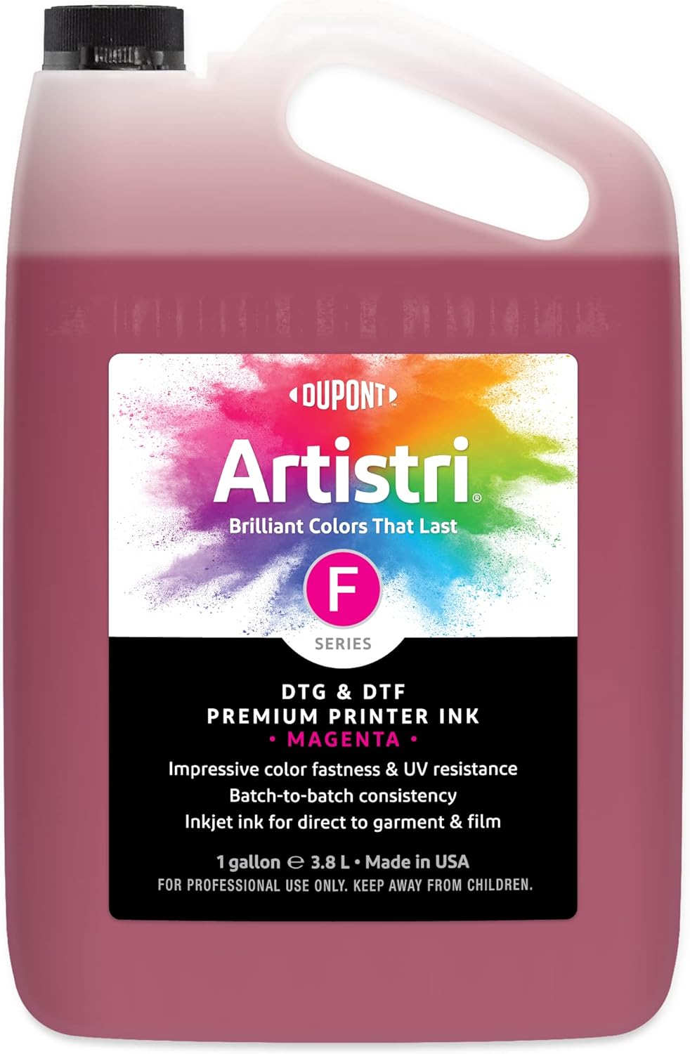 Vibrant Magenta Ink for DTG & DTF - 1 Gal.