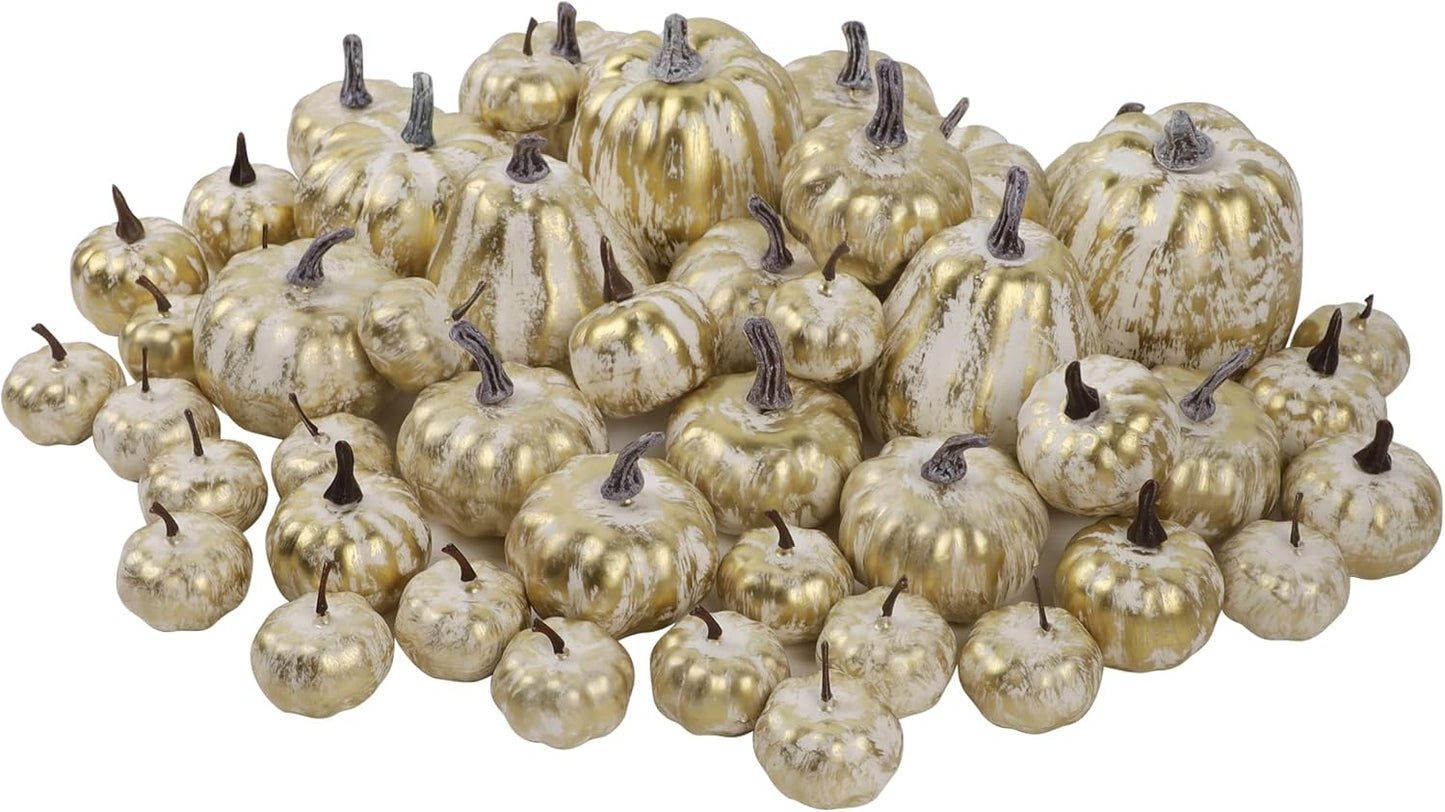 Assorted Size Artificial Pumpkins for Fall Decorations and More