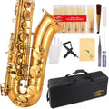 Glory Gold Lacquer B Flat Tenor Saxophone with Case and Accessories