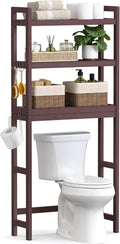 Over The Toilet Storage 3-Tier Bamboo Organizer - Space-Saving Bath