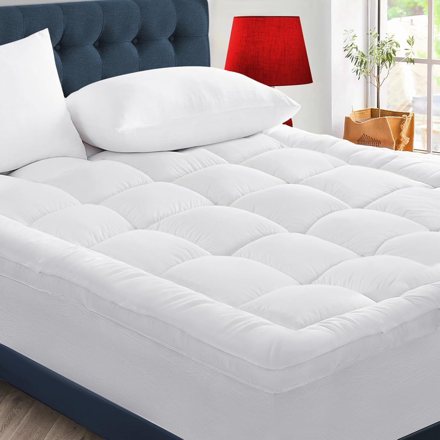 CYMULA Mattress Topper Short Queen Size for Ultimate Comfort