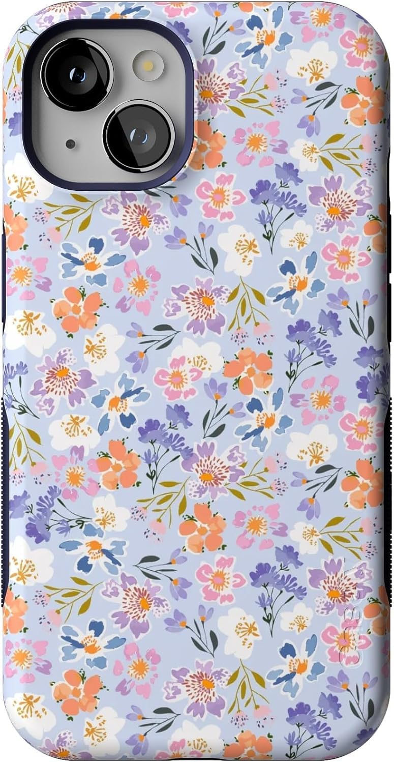 Bold Protective iPhone 13 Case with Poppy Meadows Design