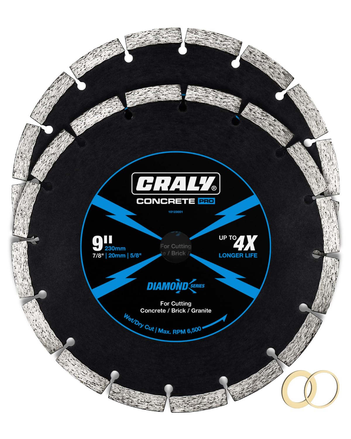 CRALY 9 Inch Super Thin Segmented Diamond Blade for Cutting