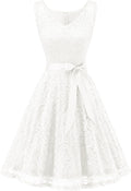Lovely V Neck Floral Lace Dress for Bridesmaid Gatherings