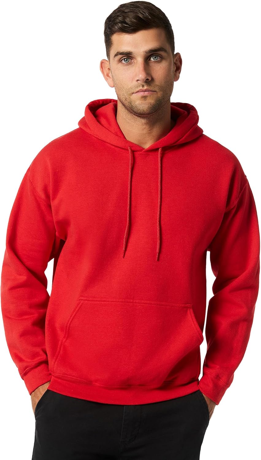 Gildan Heavy Blend Red Hoodie - LArge - Ultimate Comfort