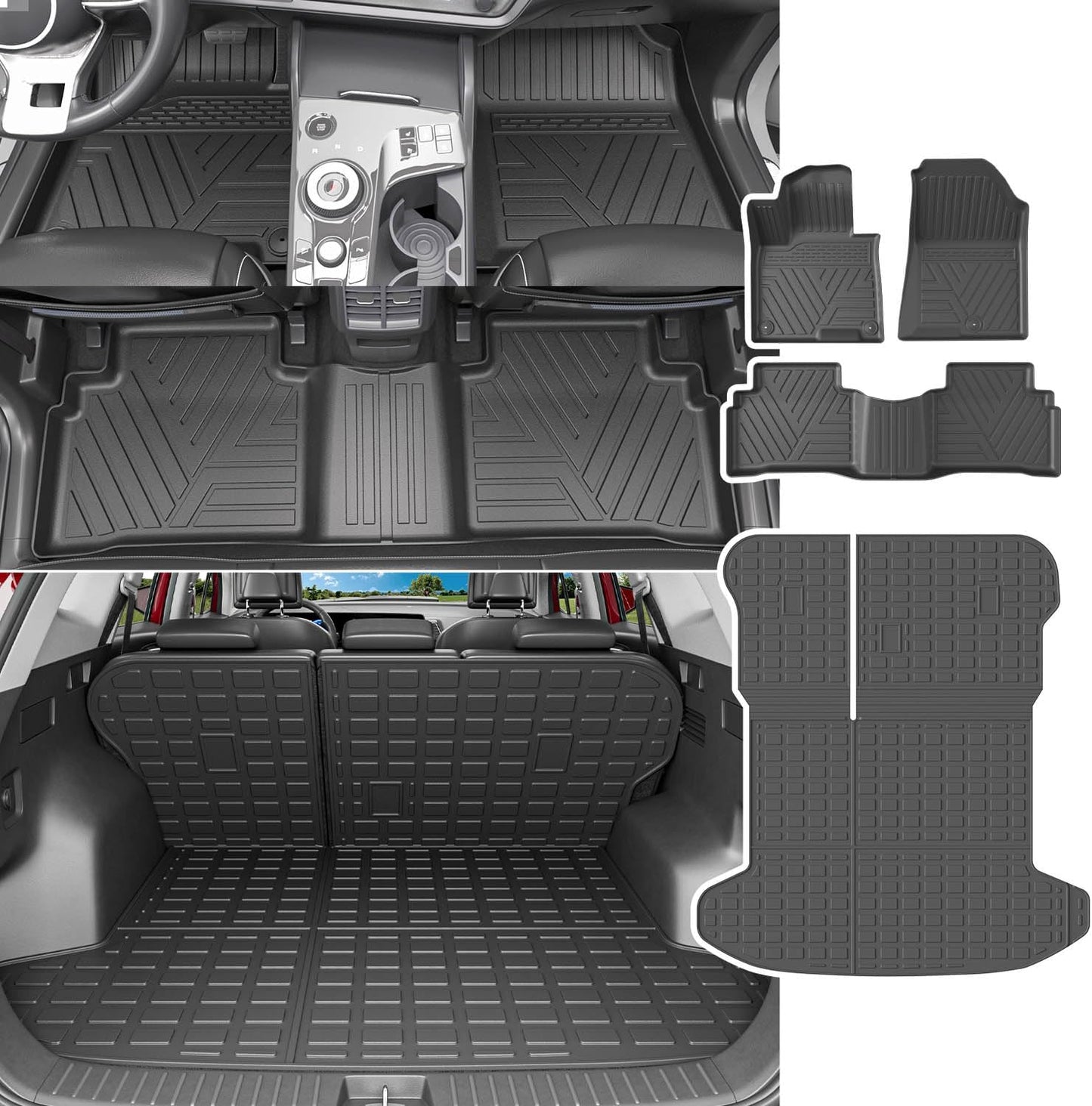 powoq Floor Mat Set for 2023-2026 Kia Sportage Fuel Models