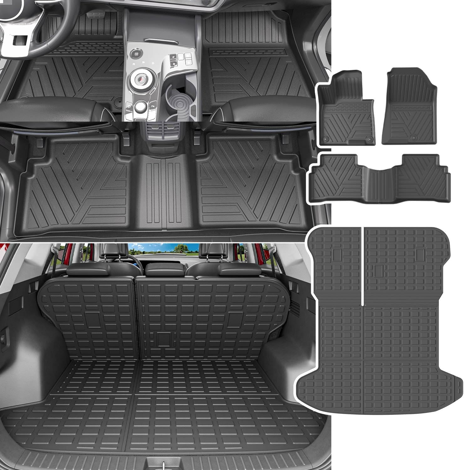 powoq Floor Mat Set for 2023-2026 Kia Sportage Fuel Models