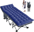 Extra Wide Folding Camping Cot with Mattress - 880 lb Capacity