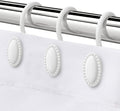 Rust Resistant Glide Shower Rings, Set of 12, White