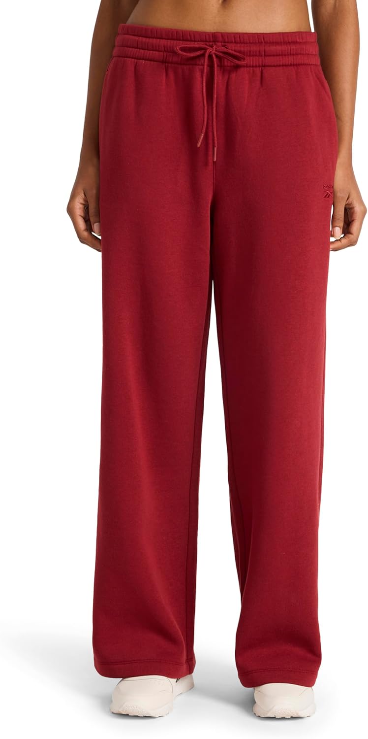 Reebok Womens Tonal Wide Leg Sweatpant for Effortless Style