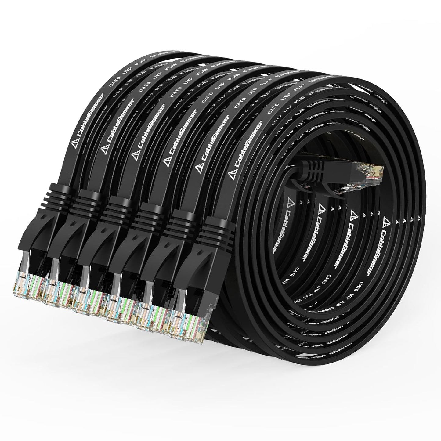 High-Speed 3ft Cat6 Ethernet Cable 6-Pack - Cat5e Price, Cat6 Performance