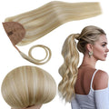 Ponytail Extension Human Hair 14in Blonde - Natural Blend Ponytail