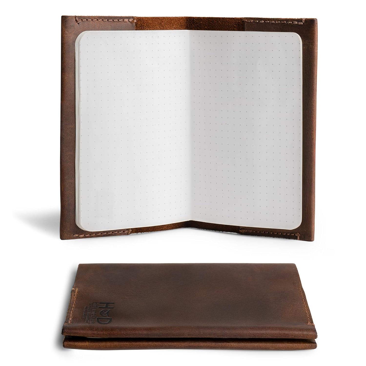Pocket-Sized Memo Books Cover for Field Notes - Leather Case