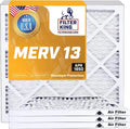 10x25x1 Air Filter 6-Pack MERV 13 - High Efficiency Home Filter