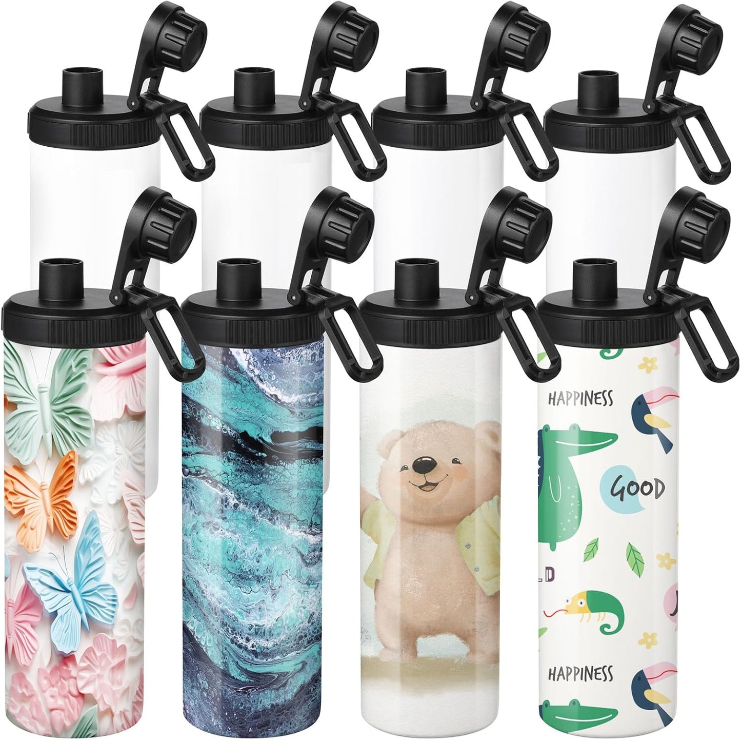 Sublimation Water Bottle Blanks - 20 oz Stainless Steel Tumblers