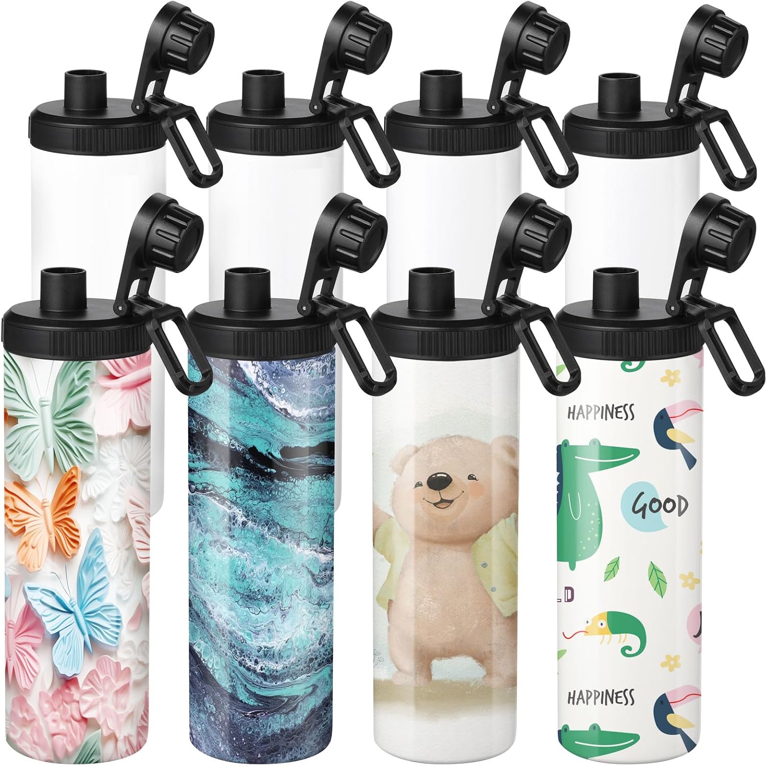 Sublimation Water Bottle Blanks - 20 oz Stainless Steel Tumblers