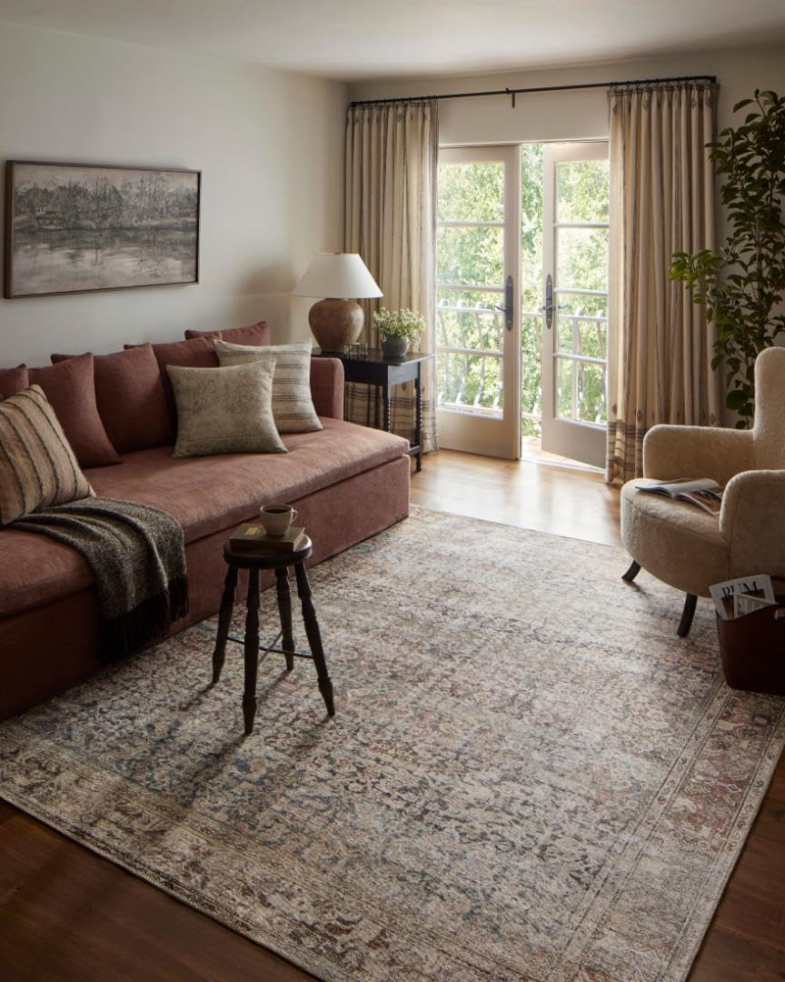 Georgie Collection Runner Rug by Amber Lewis - Multi/Spice Design