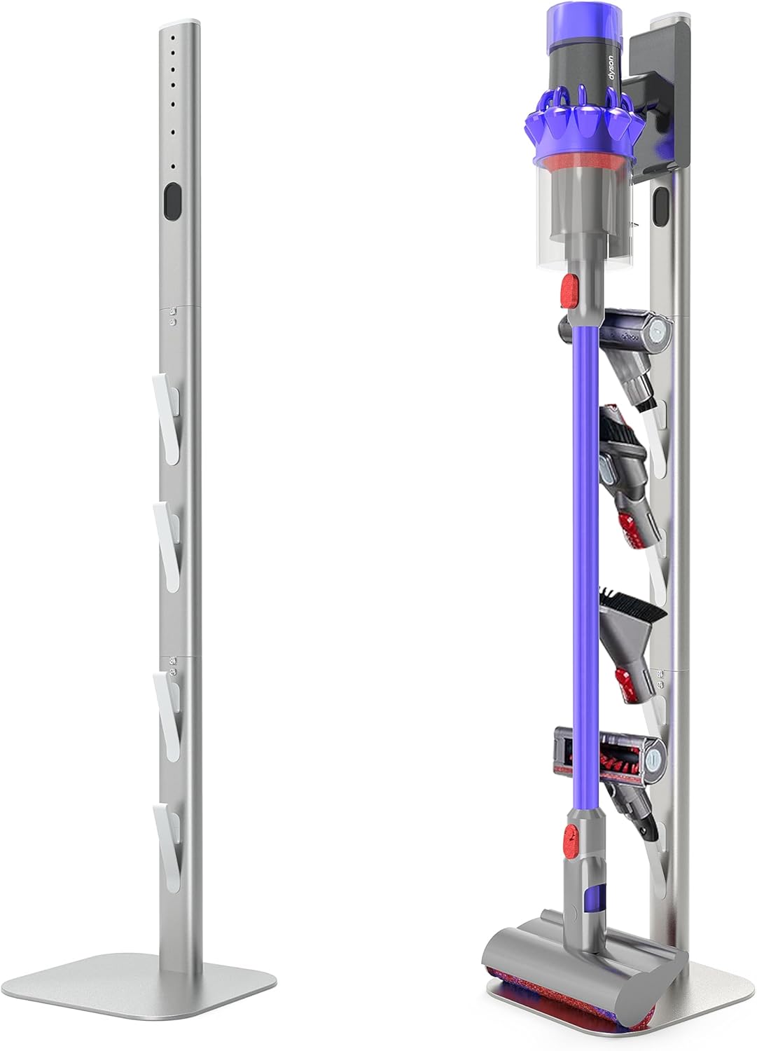 Stable Metal Vac Stand for Dyson - Organize Efficiently!