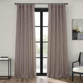 Faux Linen Curtains 50W x 96L - Textured Room Darkening Panel